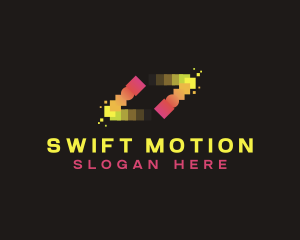 Motion - Motion Tech Pixel logo design