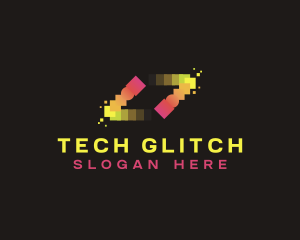 Motion Tech Pixel logo design