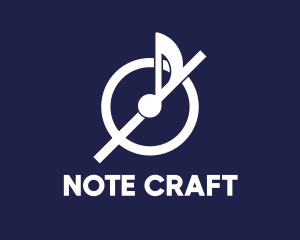 Note - Musical Note Sign logo design