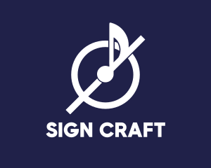 Sign - Musical Note Sign logo design