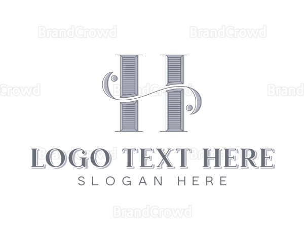 Boutique Hotel Elegant Letter H Logo