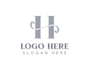 Boutique Hotel Elegant Letter H Logo