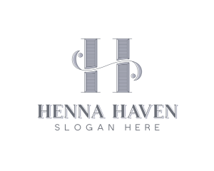 Boutique Hotel Elegant Letter H logo design