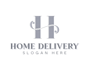 Boutique Hotel Elegant Letter H logo design