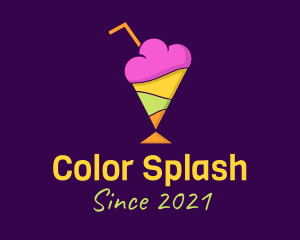 Colorful Sherbet Dessert logo design