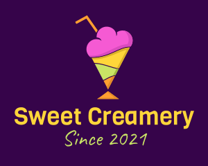 Colorful Sherbet Dessert logo design