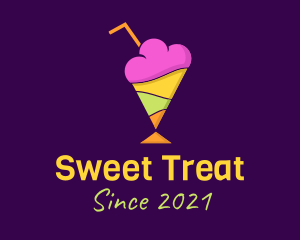 Colorful Sherbet Dessert logo design