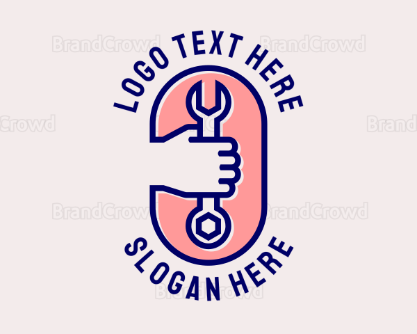 Mechanic Repair Wrench Logo