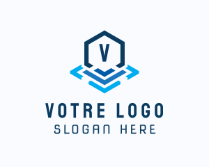 Tech Startup  Hexagon  Logo