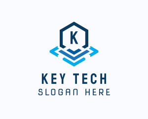 Tech Startup  Hexagon  logo design