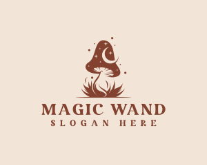 Eco Magical Mushroom logo design