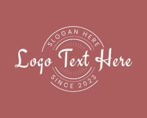 Shop - Round Cursive Business logo design