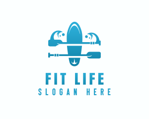 Fitness Sports Kayak logo design