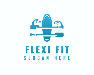 Fitness Sports Kayak logo design