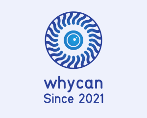 Digital Camera - Blue Camera Swirl logo design