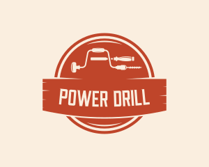Drill - Carpentry Chisel Drill logo design