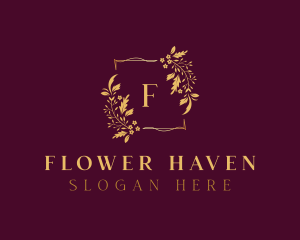 Gold Flower Boutique logo design