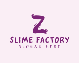 Slime - Purple Liquid Soda Letter Z logo design