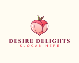 Peach Sexy Erotic logo design