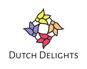 Colorful Tulip Flowers logo design