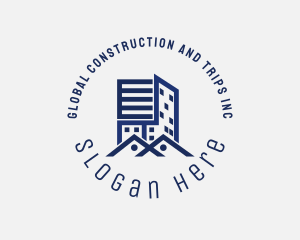 Apartment - City Building House Realtor logo design
