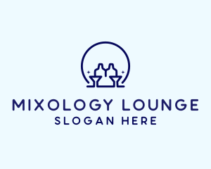 Minimalist Cocktail Bar logo design