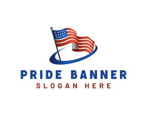 American Flag Patriot logo design