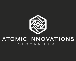 Digital Technology Hexagon logo design