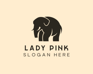 Green Elephant - Wild Elephant Safari logo design