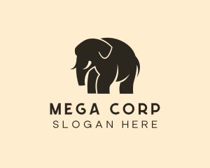 Large - Wild Elephant Safari logo design