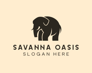 Wild Elephant Safari logo design