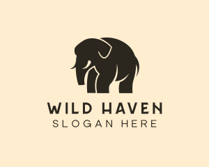 Wild Elephant Safari logo design