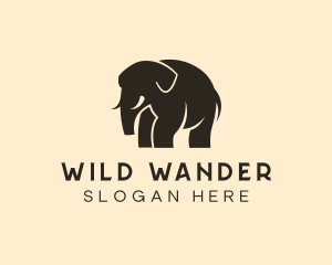 Wild Elephant Safari logo design