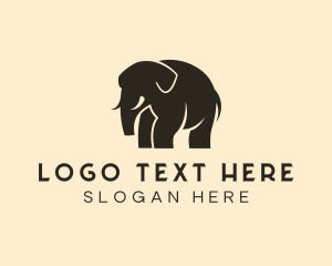 Elephant - Wild Elephant Safari logo design