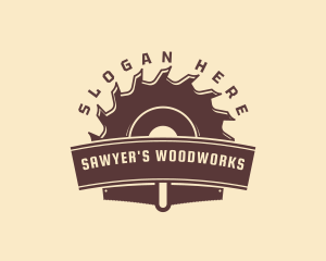 Circular Saw Woodwork logo design