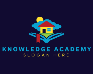 School - Kindergarten Book School logo design