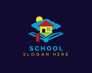 Kindergarten Book School logo design