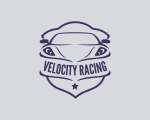 Race Car Crest logo design