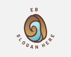 Coffee Bean Wave Logo