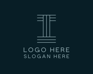 Writer - Fabric Textile Letter I logo design
