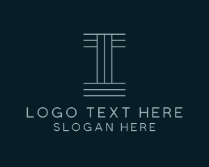Letter I - Fabric Textile Letter I logo design