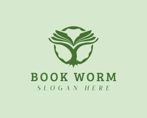 Read - Literary Book Tree logo design