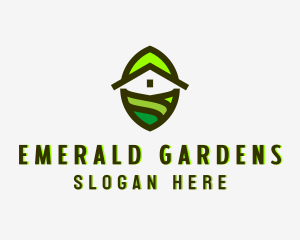 Home Gardening Lawn Care logo design