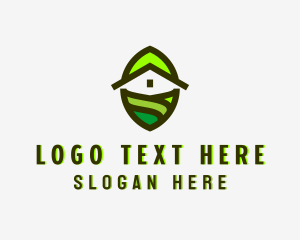 Landscape - Home Gardening Lawn Care logo design
