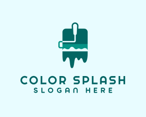 Paint Roller Tool logo design