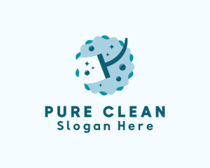 Cleaning Sanitation Wiper logo design