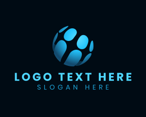 Website - Digital Technology Sphere logo design