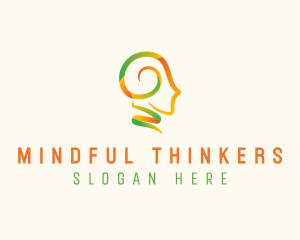 Psychologist Mind Therapy logo design