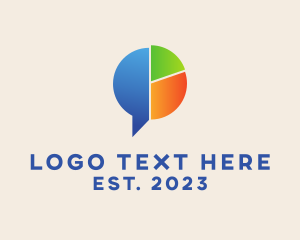 Messenger - Social Analytics Chat logo design