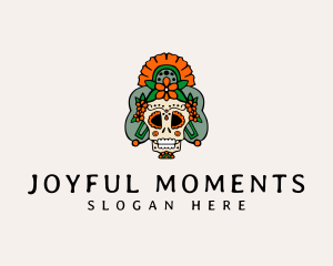 Celebration - Mexican Floral Skull logo design